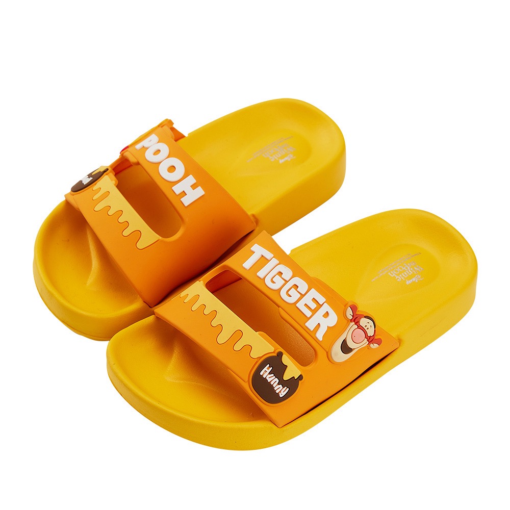 台灣製 迪士尼 Disney  維尼 米奇 米妮 唐老鴨 不對稱造型 足弓 防水 拖鞋 兒童拖鞋 室內拖 戶外拖 輕量-規格圖11