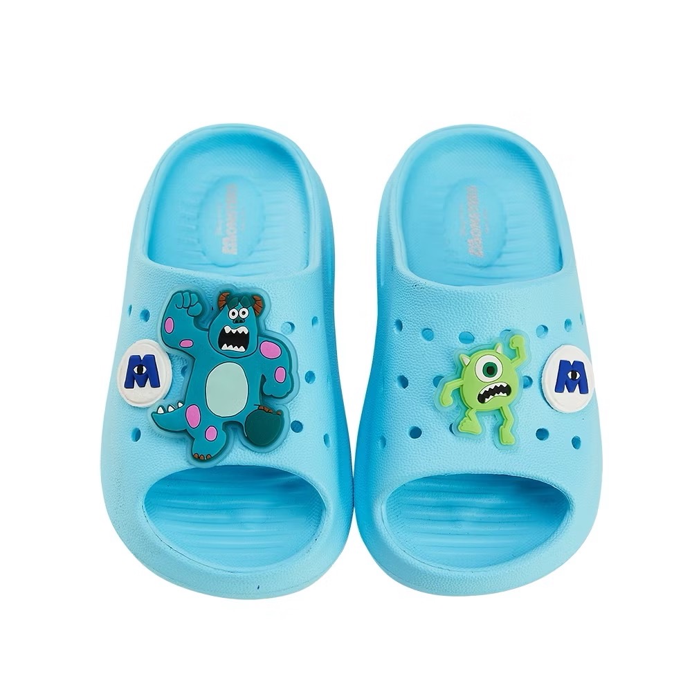 台灣製 米妮 美人魚 怪獸電力公司 奇奇蒂蒂 維尼 公主 Q彈 防水 拖鞋 一體成型 兒童拖鞋 輕量 防水 速乾-規格圖9