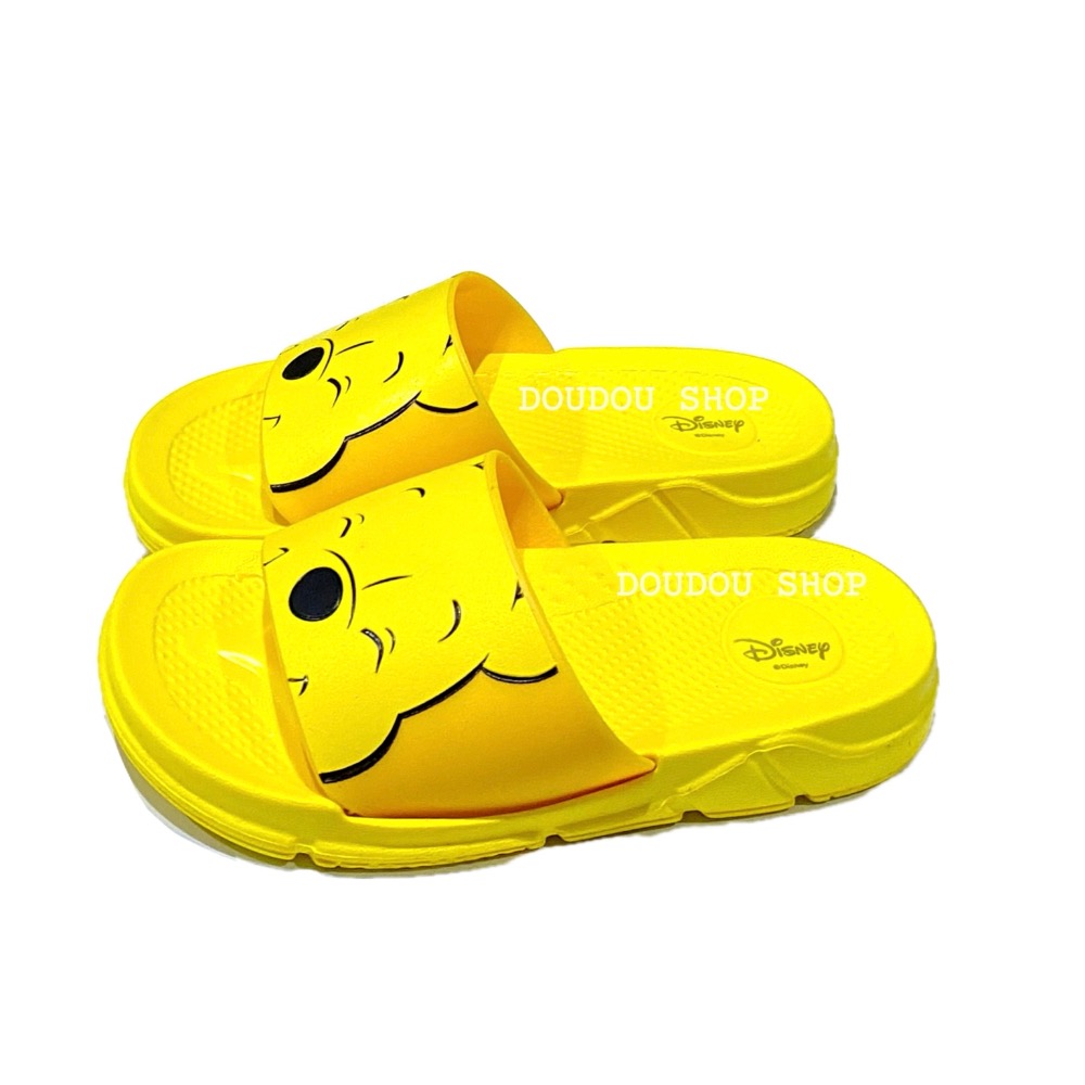 台灣製 維尼 Q彈 防水 拖鞋 兒童拖鞋 輕量 速乾 小熊維尼 兒童 室內拖 戶外拖-細節圖2