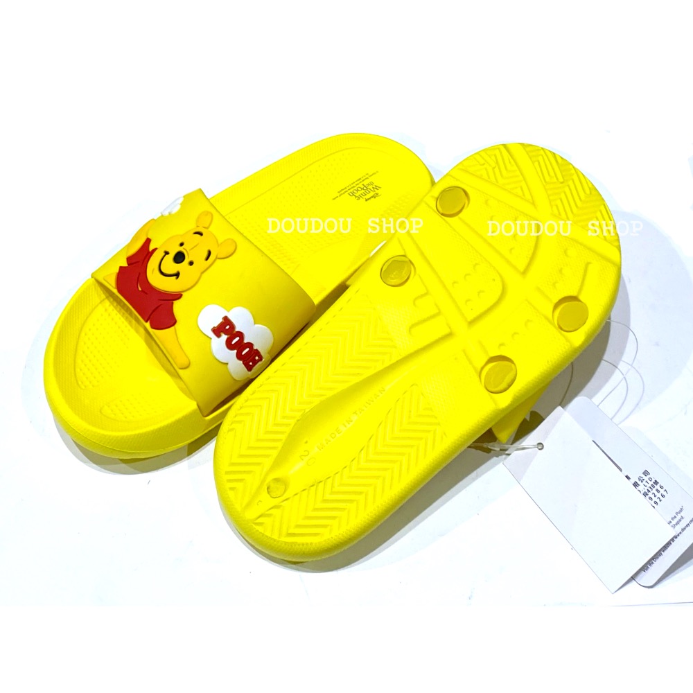 台灣製 維尼 Q彈 防水 拖鞋 兒童拖鞋 輕量 速乾 小熊維尼 兒童 室內拖 戶外拖-細節圖3
