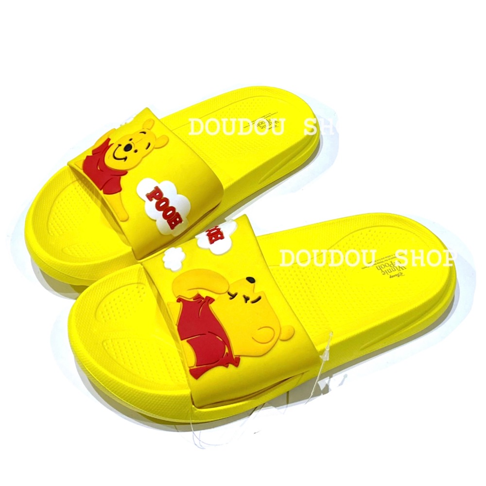 台灣製 維尼 Q彈 防水 拖鞋 兒童拖鞋 輕量 速乾 小熊維尼 兒童 室內拖 戶外拖-細節圖5