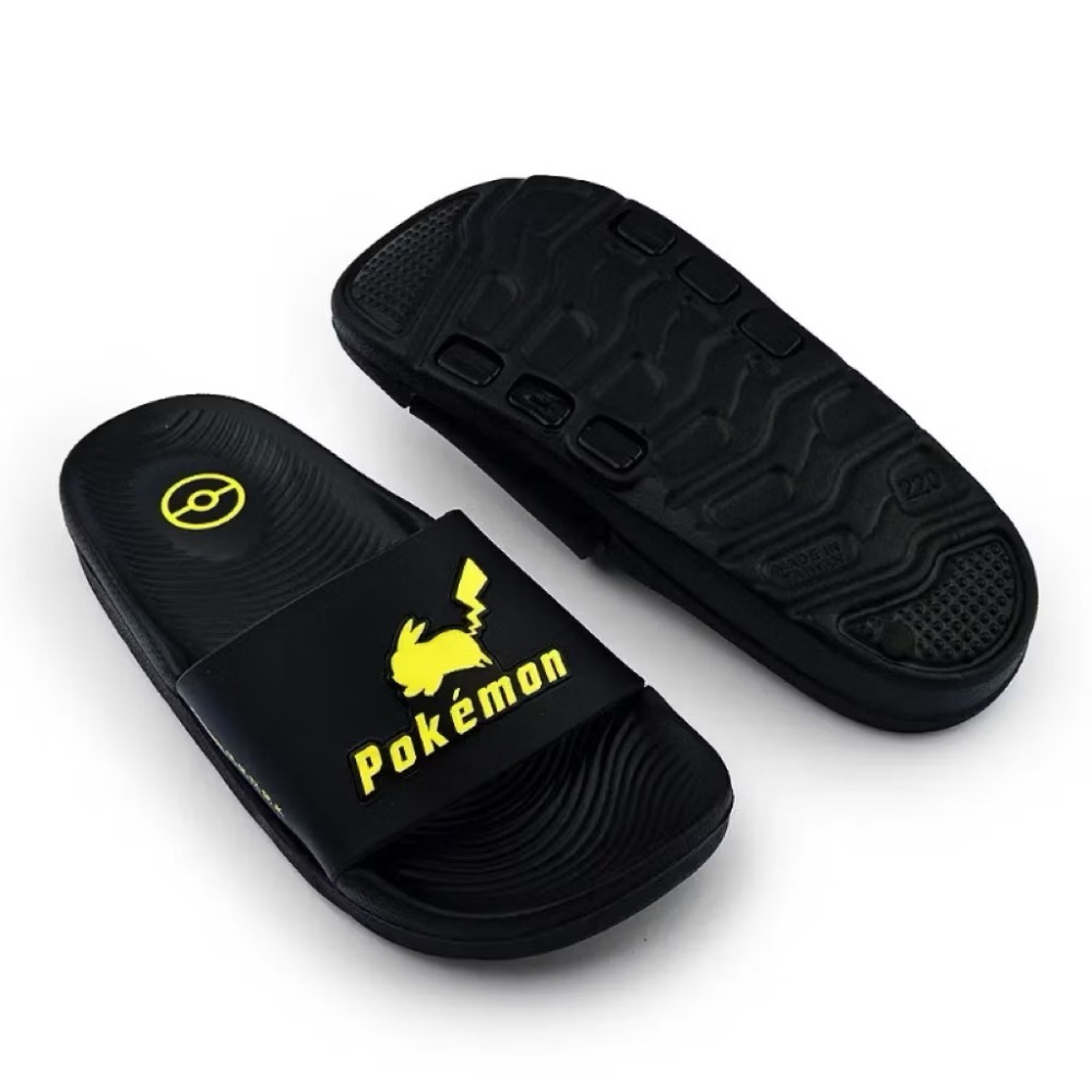 台灣製 正版 寶可夢 pokemon 皮卡丘 防水 輕量 室內拖 戶外拖 兒童 拖鞋  兒童拖鞋 速乾-細節圖3