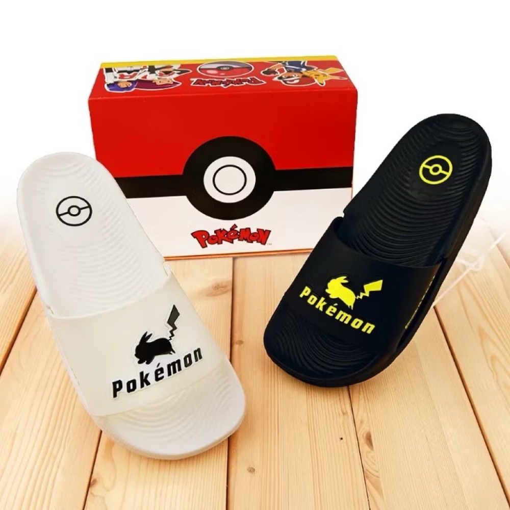 台灣製 正版 寶可夢 pokemon 皮卡丘 防水 輕量 室內拖 戶外拖 兒童 拖鞋  兒童拖鞋 速乾-細節圖4