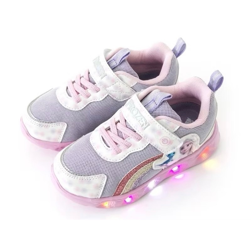 限量降售 20號 21號 FROZEN 冰雪奇緣 電燈運動鞋 透氣 防撞 後跟穩定支撐 抗菌 除臭鞋墊 女童 輕量-細節圖8