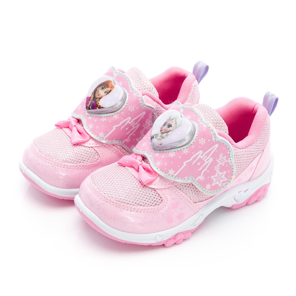 台灣製 🌟 冰雪奇緣  Frozen  炫光 電燈 運動鞋 艾莎 安娜  兒童球鞋 女童 防臭 止滑-細節圖2