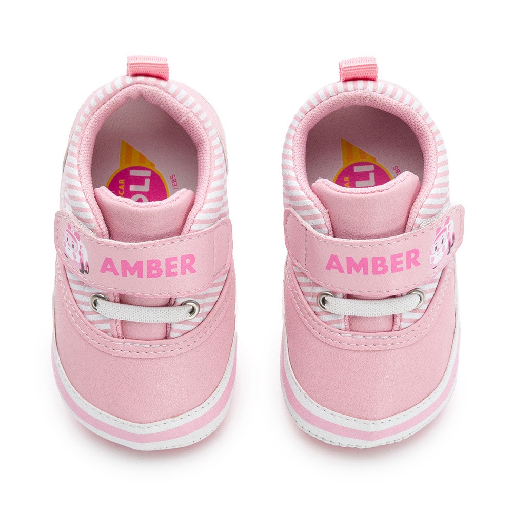 台灣製 波力 POLI 安寶 AMBER 柔軟 防滑 寶寶鞋 學步鞋 抗菌 防臭 止滑 藍 粉-細節圖6