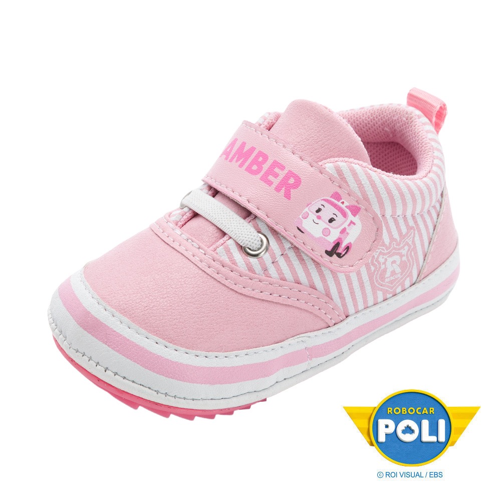 台灣製 波力 POLI 安寶 AMBER 柔軟 防滑 寶寶鞋 學步鞋 抗菌 防臭 止滑 藍 粉-細節圖11