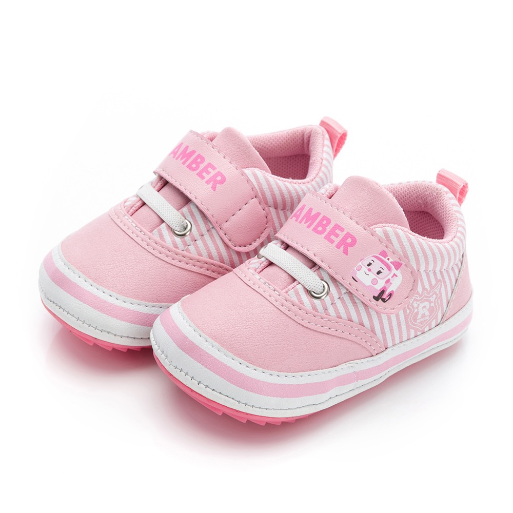 台灣製 波力 POLI 安寶 AMBER 柔軟 防滑 寶寶鞋 學步鞋 抗菌 防臭 止滑 藍 粉-規格圖11