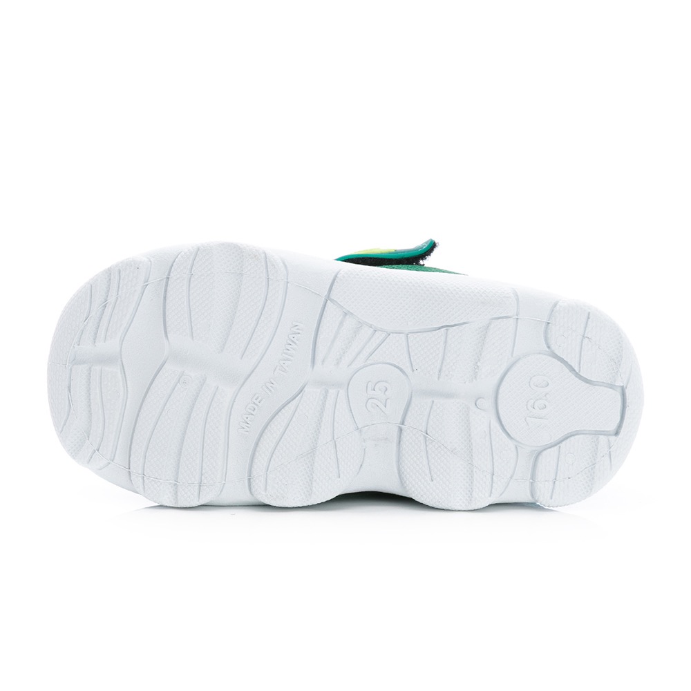 台灣製 動物派對 恐龍探險隊 兒童鞋 電燈運動鞋 透氣 防臭 止滑 電燈 兒童運動鞋  綠-細節圖6