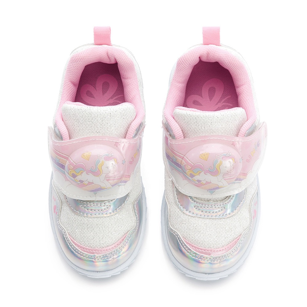 台灣製 動物派對 獨角獸 童 炫光 電燈 運動鞋 兒童球鞋 女童 防臭 止滑 女童運動鞋-細節圖3