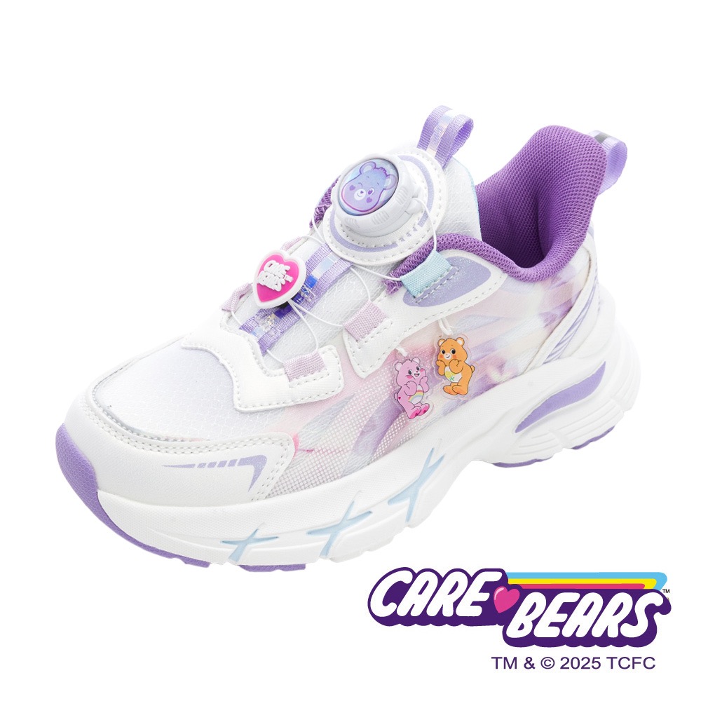 CareBears 彩虹熊 兒童 旋轉扣 運動鞋 輕量 透氣 兒童球鞋 兒童運動鞋 粉紅 紫-規格圖11