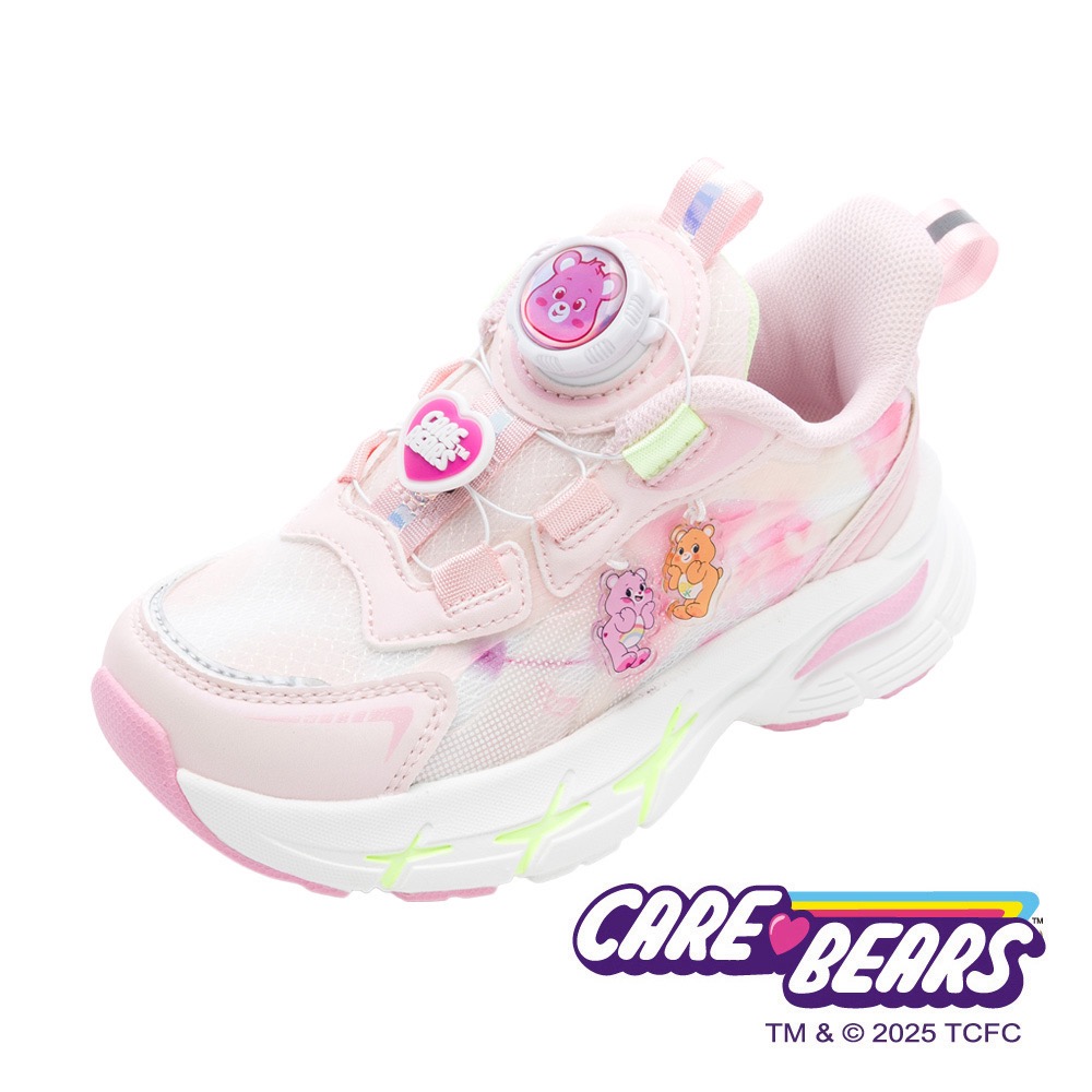 CareBears 彩虹熊 兒童 旋轉扣 運動鞋 輕量 透氣 兒童球鞋 兒童運動鞋 粉紅 紫-規格圖11