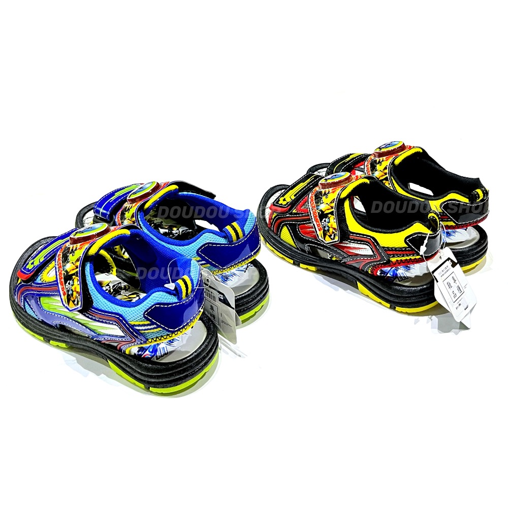 台灣製 限量特惠 20號 21號 TRANSFORMERS 變形金剛 電燈 涼鞋 止滑 兒童涼鞋 男童-細節圖5