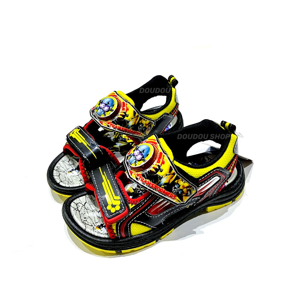 台灣製 限量特惠 20號 21號 TRANSFORMERS 變形金剛 電燈 涼鞋 止滑 兒童涼鞋 男童-規格圖7
