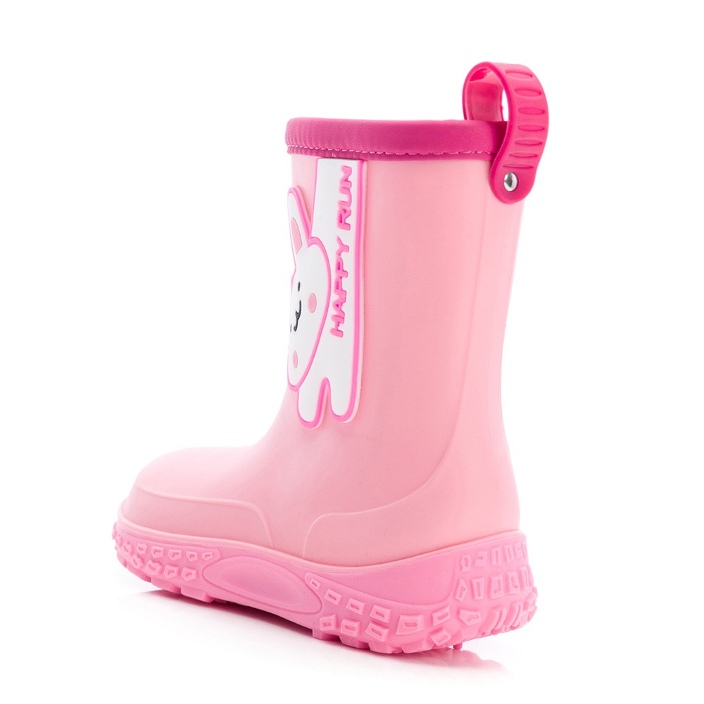 ARNOR 動物派對 長頸鹿 兔子 兒童雨靴 兒童雨鞋 輕量 防水 舒適 柔軟 耐磨 抓地 雨鞋 男童 女童 粉 藍-細節圖9