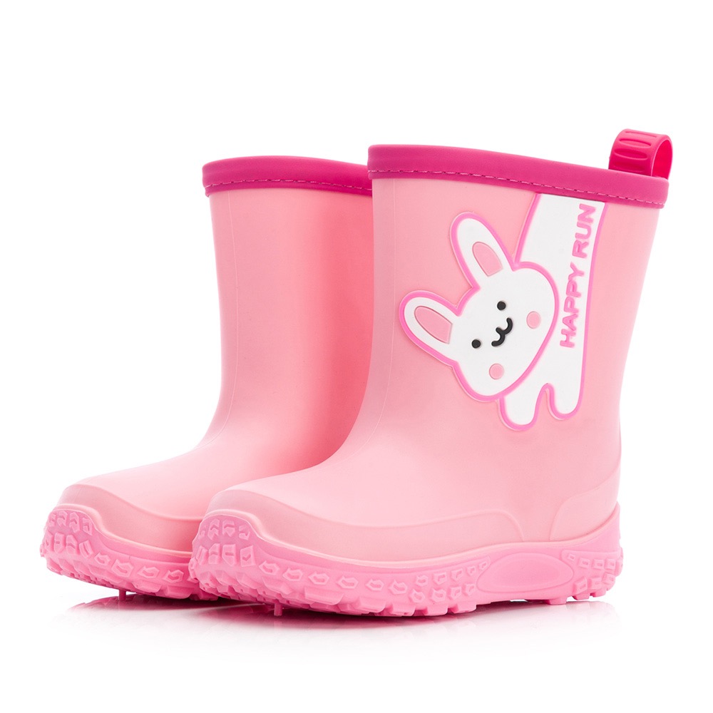 ARNOR 動物派對 長頸鹿 兔子 兒童雨靴 兒童雨鞋 輕量 防水 舒適 柔軟 耐磨 抓地 雨鞋 男童 女童 粉 藍-細節圖11