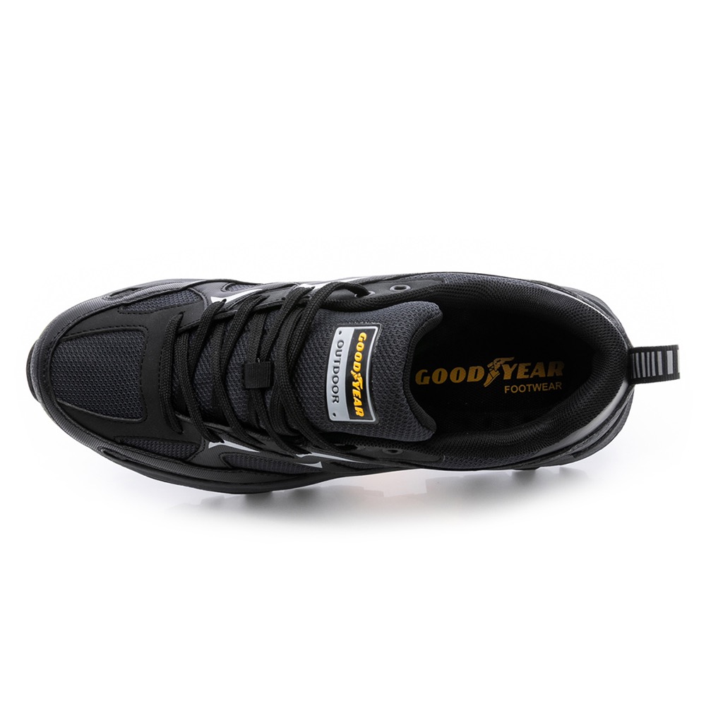 固特異 GOODYEAR  【行野】男 越野 戶外 健行鞋 Q彈 乳膠鞋墊 夜間反光 防撞 護趾 耐磨 止滑  護趾鞋頭-細節圖7
