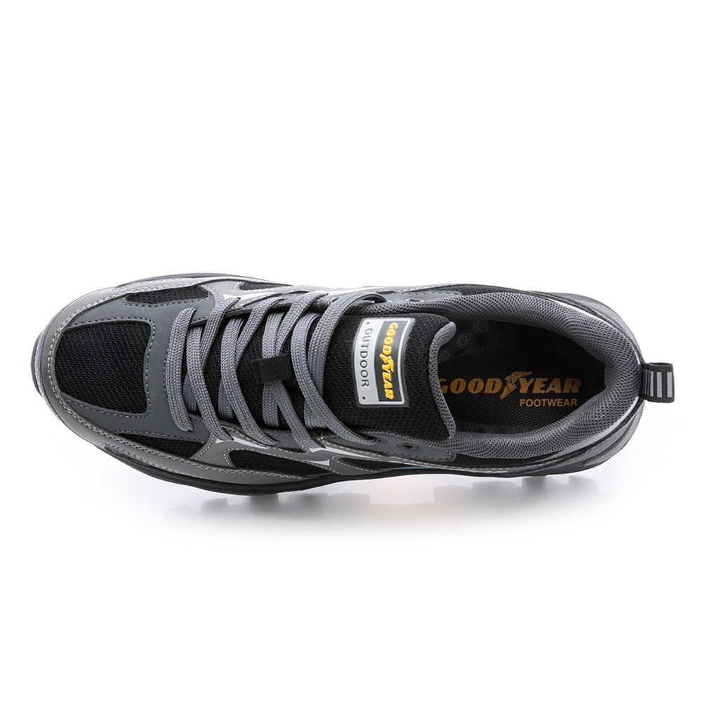 固特異 GOODYEAR  【行野】男 越野 戶外 健行鞋 Q彈 乳膠鞋墊 夜間反光 防撞 護趾 耐磨 止滑  護趾鞋頭-細節圖6
