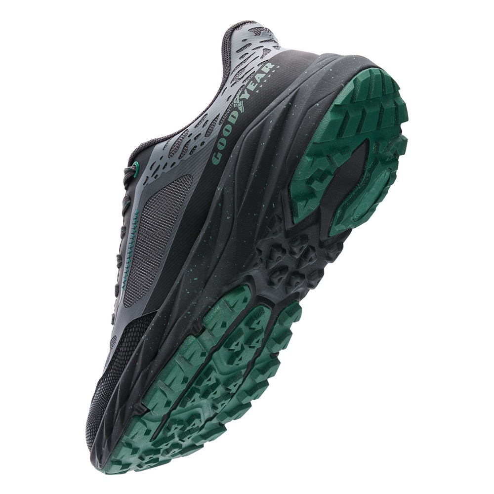GOODYEAR 固特異 男鞋 3E 寬楦 防潑水 乳膠墊 Q彈 緩震 越野鞋 運動鞋 灰綠-細節圖7