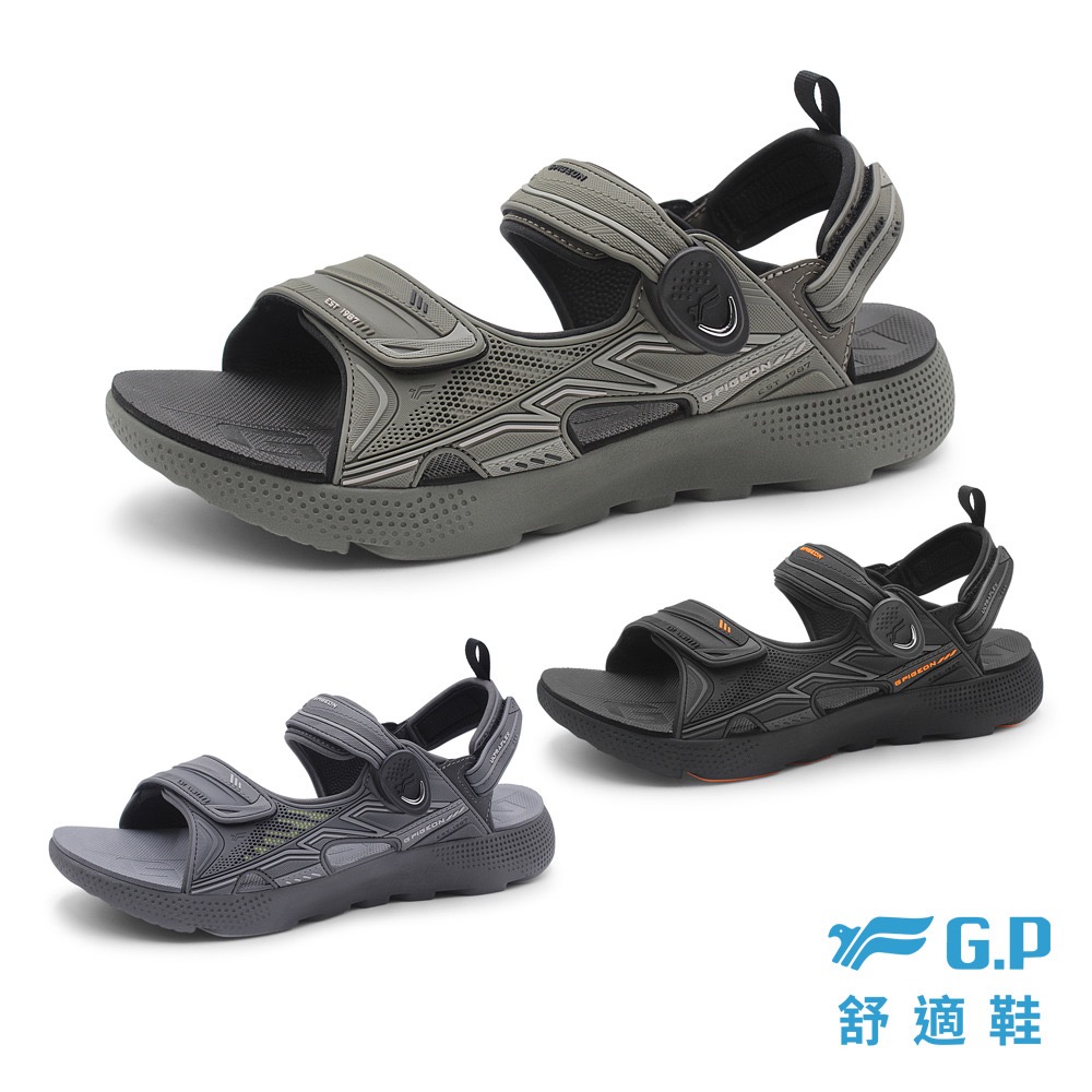 GP 男 女 磁扣 涼鞋 3.5cm  超緩震 防滑 耐磨 舒適 透氣 運動涼鞋 拖鞋 戶外涉水 戶外休閒-細節圖2