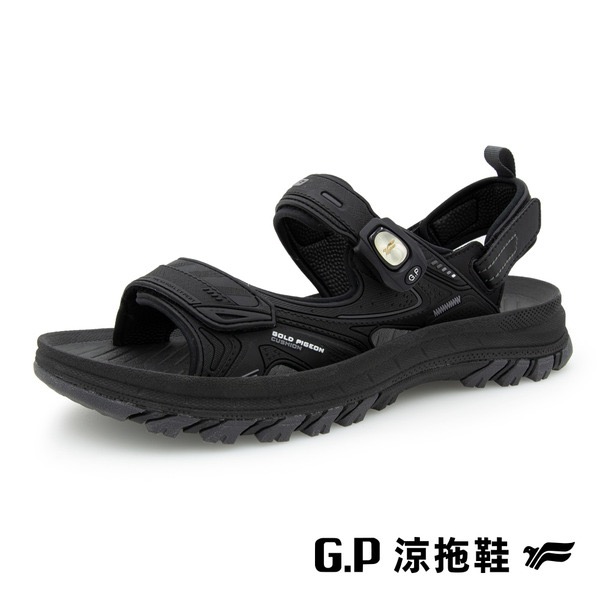 G.P 男款【BLOOM】綠藻科技涼拖鞋 磁扣 運動涼鞋 足弓支撐 高彈 緩震 止滑 涼鞋 拖鞋 兩穿 運動涼鞋-細節圖2