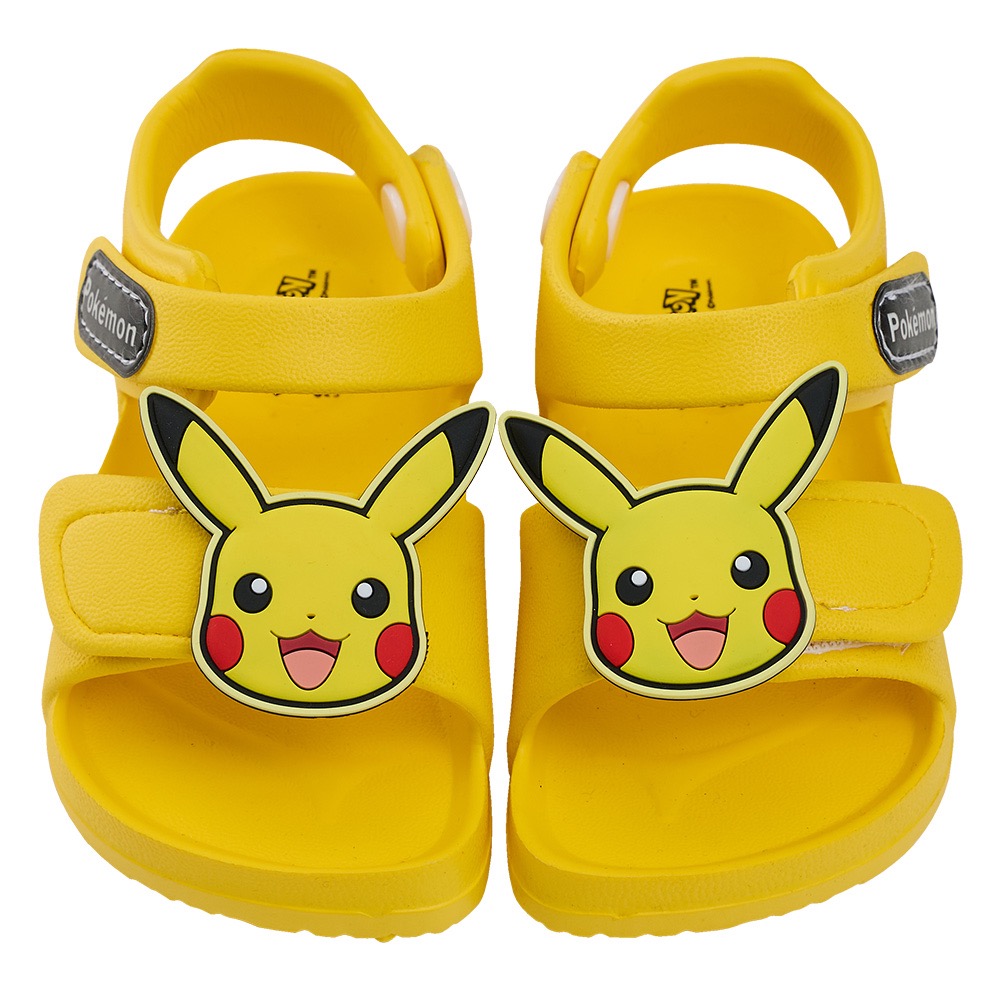 台灣製 Pokémon 寶可夢 正版授權✨ 兒童 輕量 防水涼鞋 兒童涼鞋 防水 皮卡丘 伊布 立體大臉飾 男童 女童-規格圖8