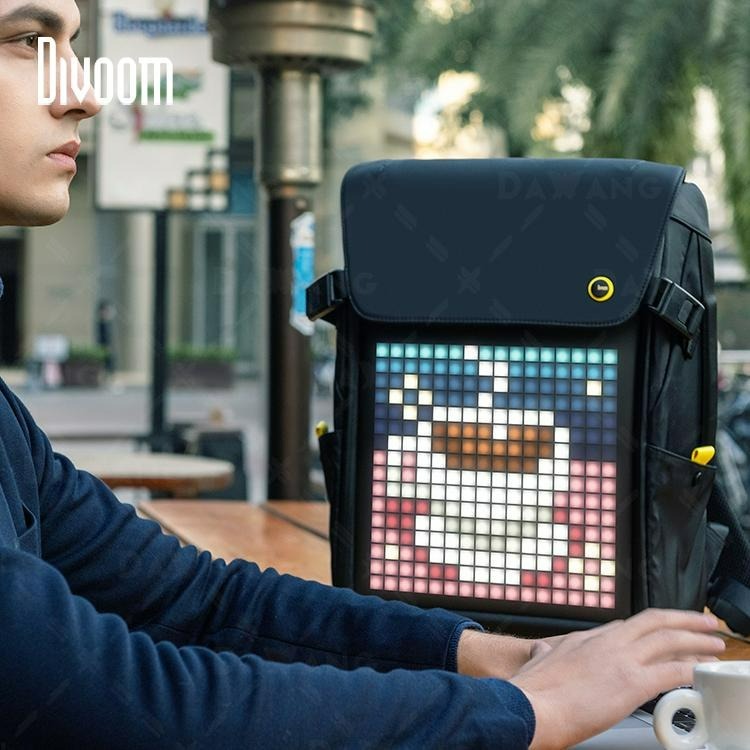 ⭐台灣出貨+免運【Divoom 包】Divoom LED 發光像素後背包 2.0 防水後背包 電腦背包 旅行後背包電腦-細節圖9
