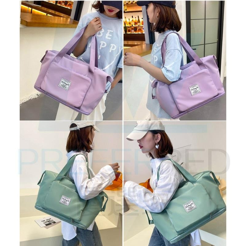 ⭐台灣現貨+升級加厚 優質旅行袋 高品質行李袋 擴容版旅行袋 可折疊旅行包 大容量登機包 行李包 運動包 折疊旅行袋-細節圖3