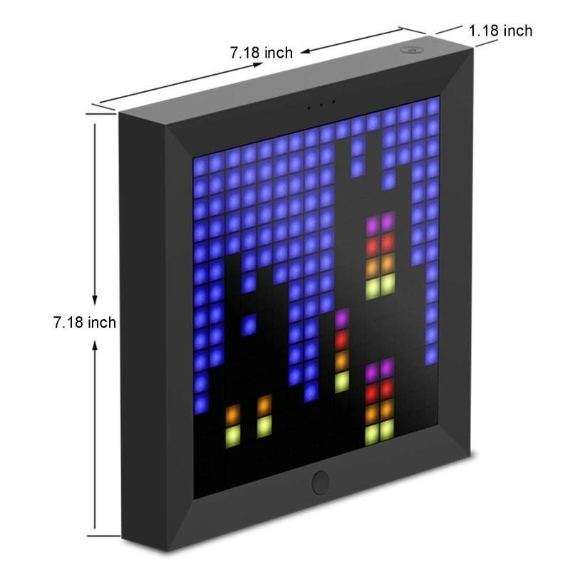 🔥台灣出貨+發票開立 Divoom PIXOO 64 LED 像素顯示屏 電子相框 電子時鐘 DIY畫板 送女友禮物-細節圖8