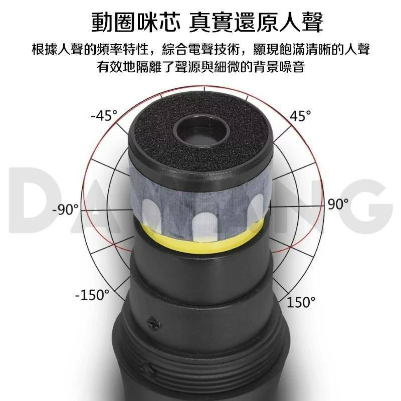 🔥臺灣現貨+免運【全新升級 無線麥克風 一拖二】高保真 大音量 帶電量顯示 遠距離穩定接收 教學麥克風 動圈麥克風-細節圖2