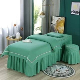 ⚡臺灣出貨+發票開立【美容床罩】親膚棉 美容床單 床包四件組 床包四件套 美容床罩 美容床包 按摩床罩 美容院 床單罩-規格圖9