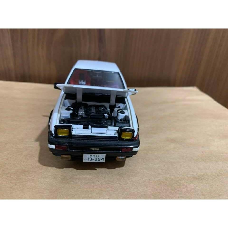 頭文字D 金屬 合金 1:24 TOYOTA SPRINTER TRUENO AE86 1983 藤原拓海-細節圖2