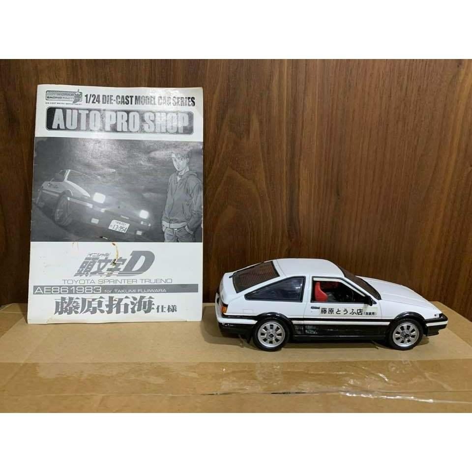 頭文字D 金屬 合金 1:24 TOYOTA SPRINTER TRUENO AE86 1983 藤原拓海-細節圖3