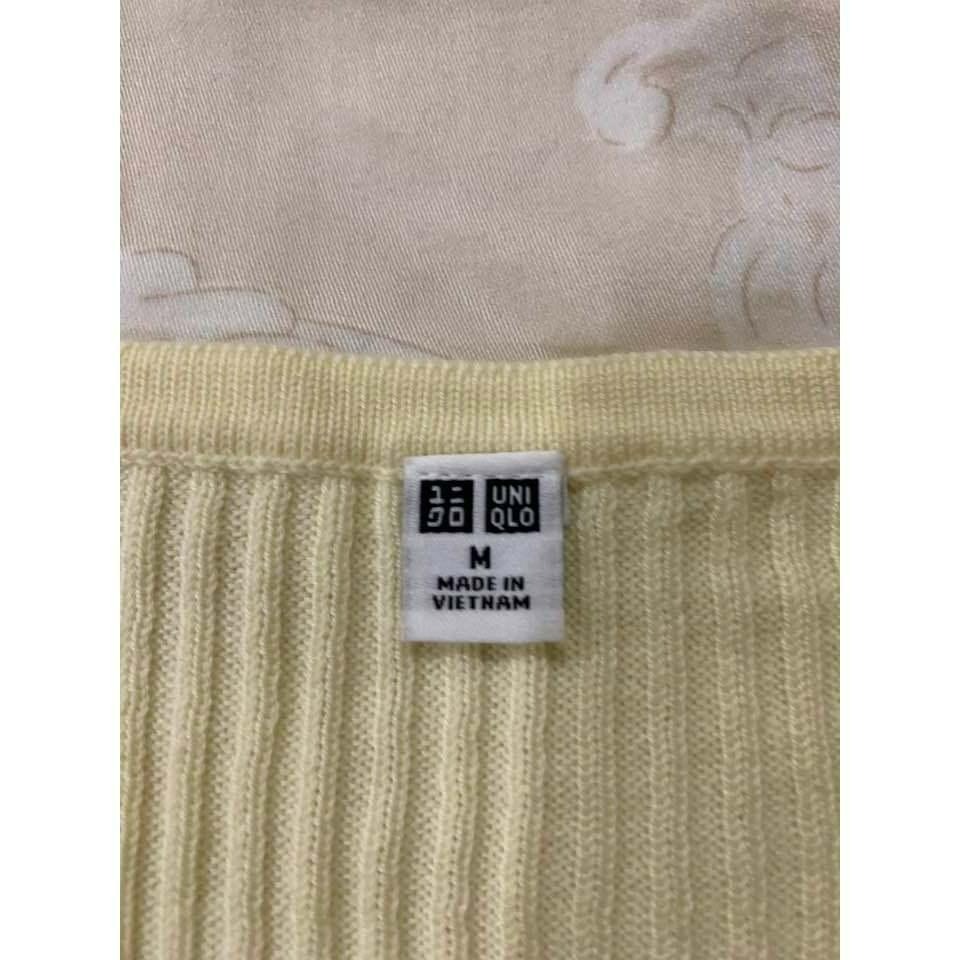 【二手】Uniqlo 圓領長袖針織薄款上衣 開扣上衣-細節圖3