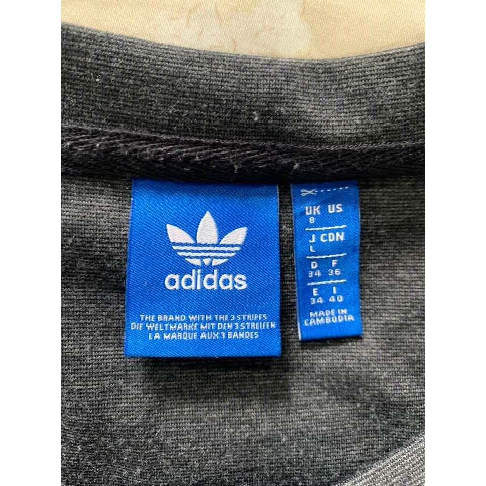 【二手】adidas 愛迪達 三葉草 寬版上衣  圓領 T恤  運動上衣-細節圖3