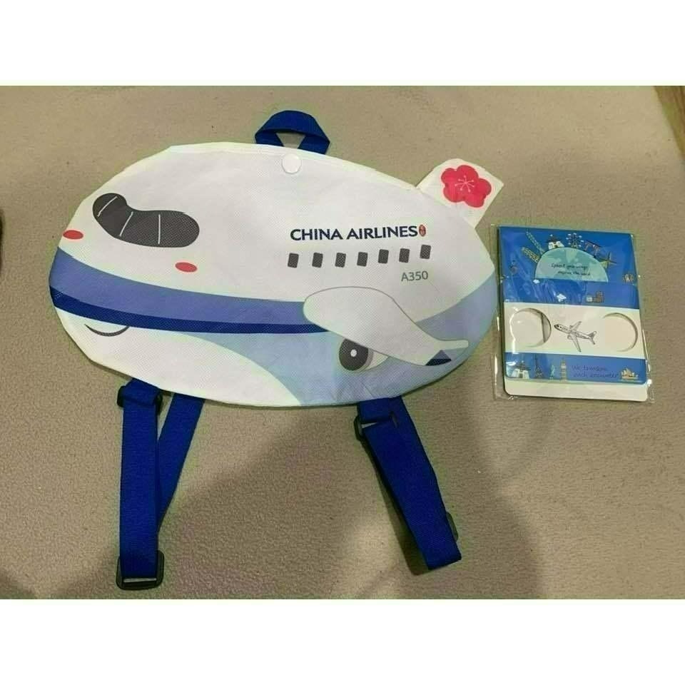 華航 全新 飛機造型 不織布兒童小背包+手作望遠鏡 / 小背包+手作風車-細節圖4