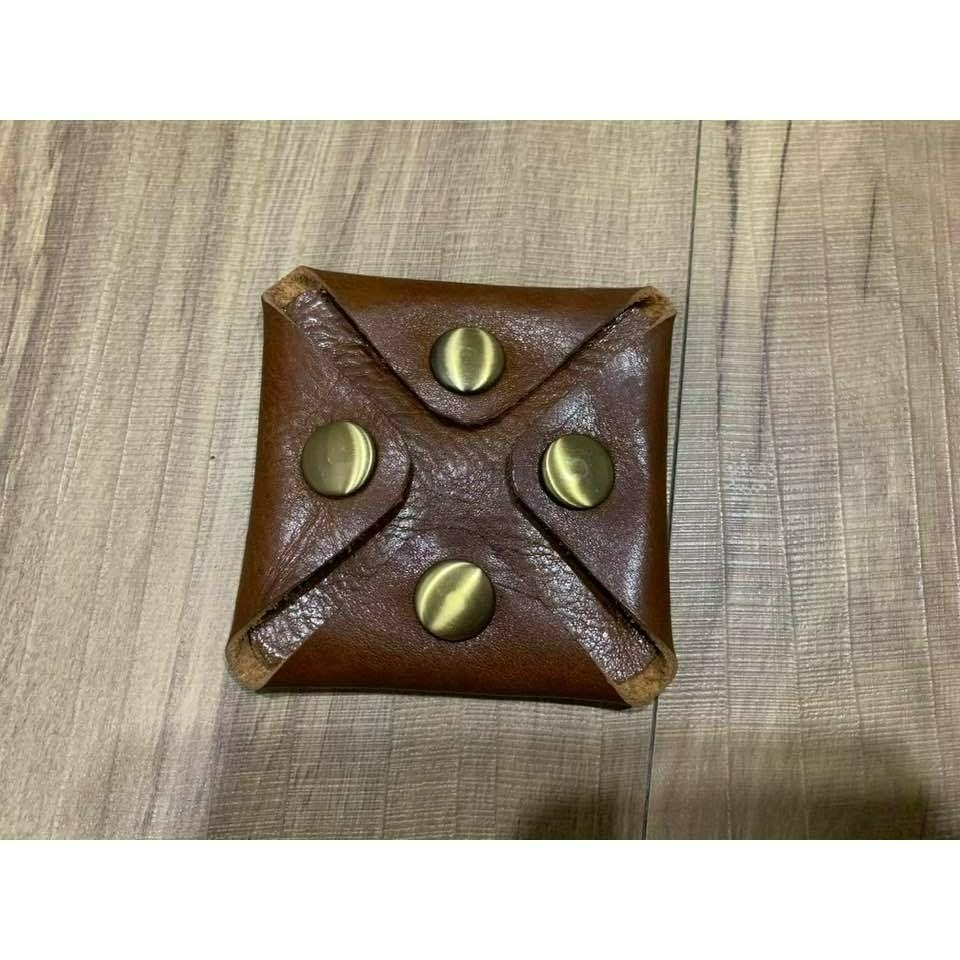 出清品【瑕疵特賣】真皮 🐮 牛皮四扣零錢包 ☆ 【231】-細節圖2