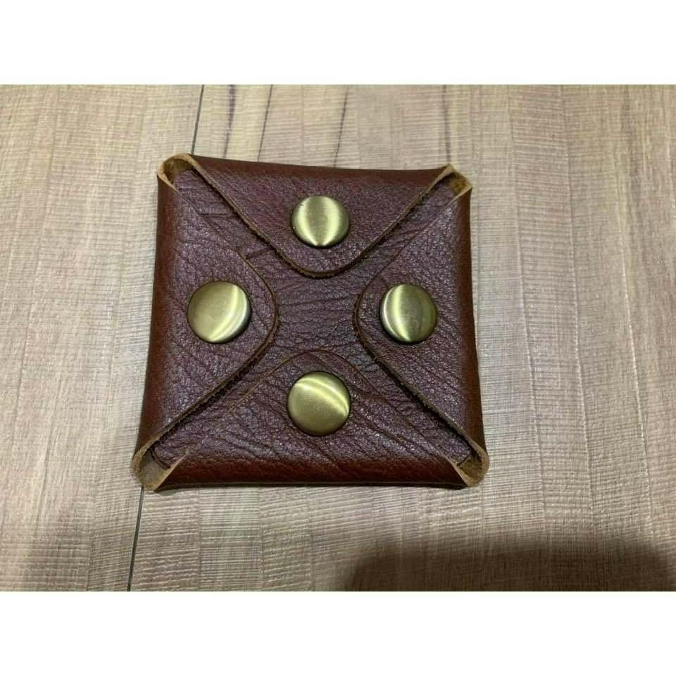 出清品【瑕疵特賣】真皮 🐮 牛皮四扣零錢包 ☆ 【231】-細節圖3