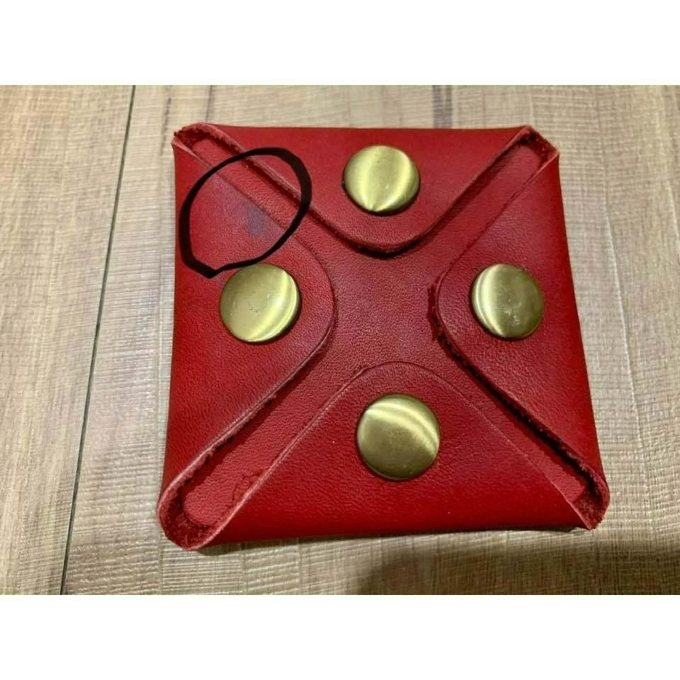 出清品【瑕疵特賣】真皮 🐮 牛皮四扣零錢包 ☆ 【231】-細節圖4
