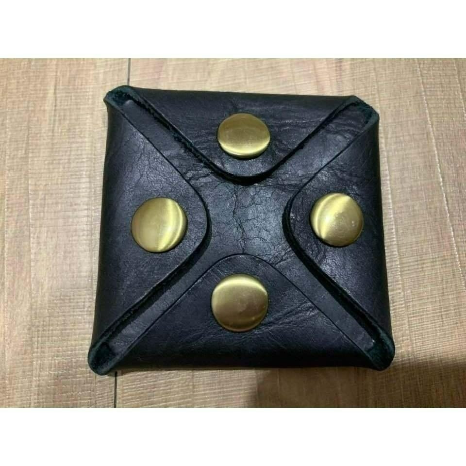 出清品【瑕疵特賣】真皮 🐮 牛皮四扣零錢包 ☆ 【231】-細節圖5