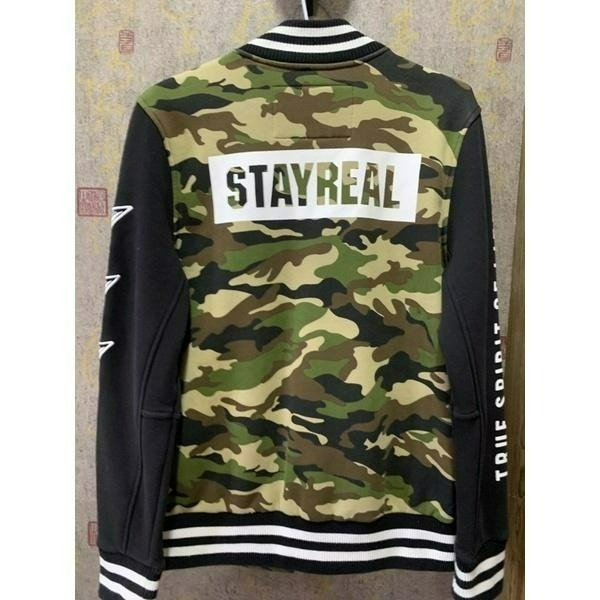 【二手】Stay Real 長袖迷彩刷毛排釦外套-細節圖3