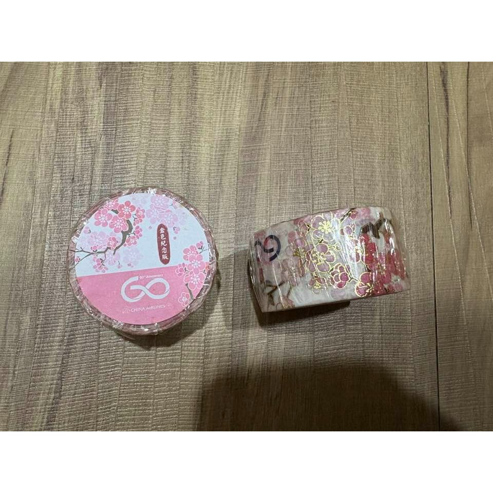 華航紀念 60週年限定 飛機紙膠帶 燙金款/一般款-規格圖9