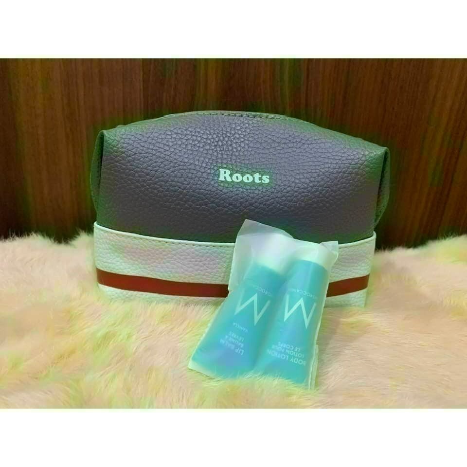 華航 x Roots 聯名 豪華經濟艙 盥洗包 過夜包 收納包-細節圖3