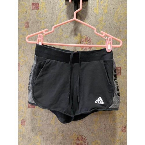 【二手】adidas 女 棉質 內綁帶 短褲 運動短褲