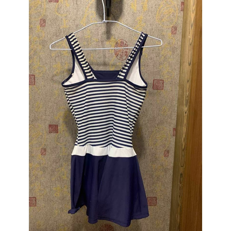 【二手】FASTER名人泳裝  連身條紋泳裝 M號-細節圖2