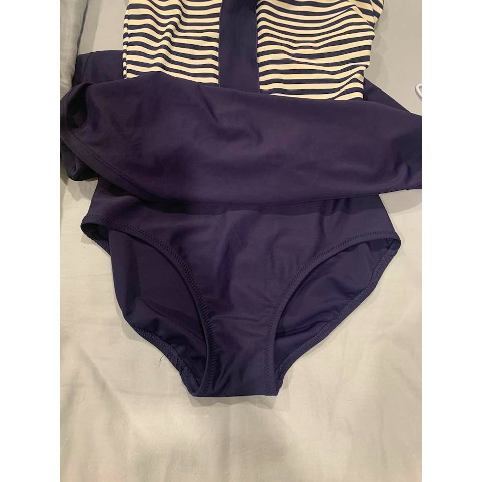 【二手】FASTER名人泳裝  連身條紋泳裝 M號-細節圖3