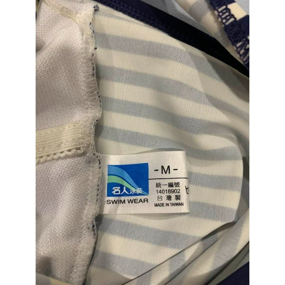 【二手】FASTER名人泳裝  連身條紋泳裝 M號-細節圖4