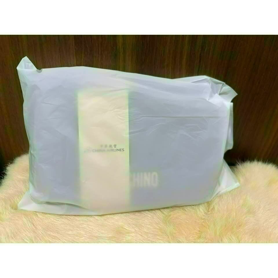 華航 2025 新色 晨霧灰 明曦黃 豪華商務艙 Moschino 過夜包 盥洗包-細節圖3