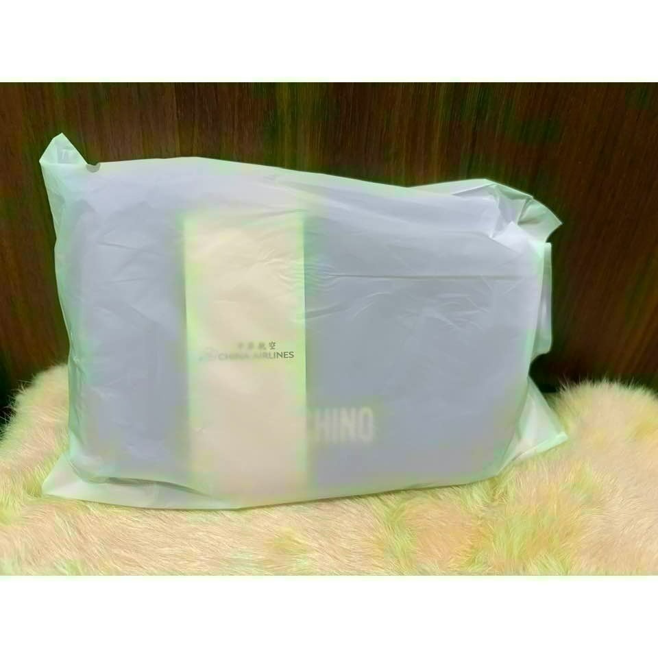 華航 2025 新色 晨霧灰 明曦黃 豪華商務艙 Moschino 過夜包 盥洗包-細節圖3
