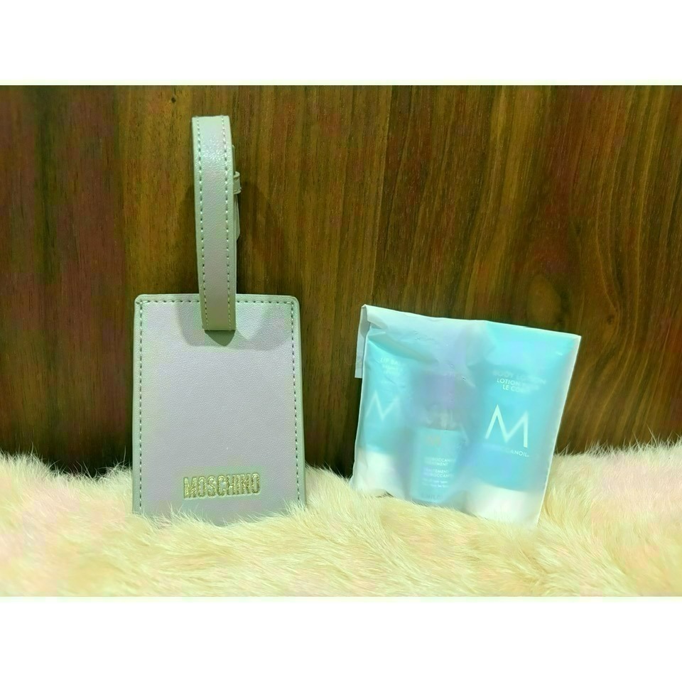 華航 2025 新色 晨霧灰 明曦黃 豪華商務艙 Moschino 過夜包 盥洗包-細節圖4